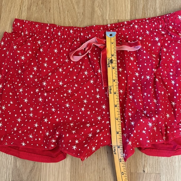 🆕 LOFT Sleep Red and White Star Pattern Pajama Shorts Women’s Size Small - Picture 4 of 11